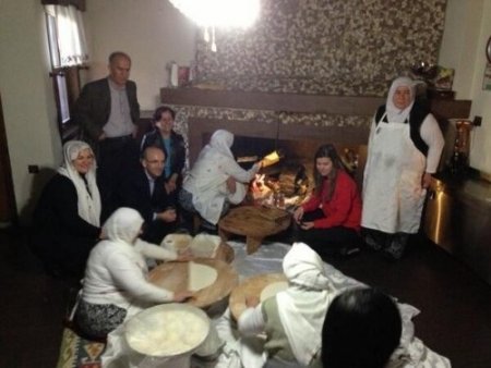 Bakan Şimşek, Saitabat köyünde kahvaltı yaptı