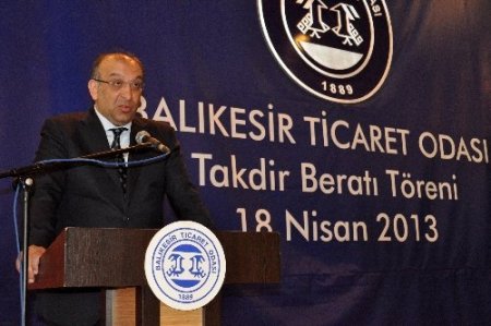 Balıkesir Ticaret Odası 343 üyesine takdir beratı verdi