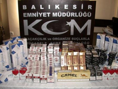 Balıkesir'de 1 Ton Kaçak Tütün Ele Geçirildi