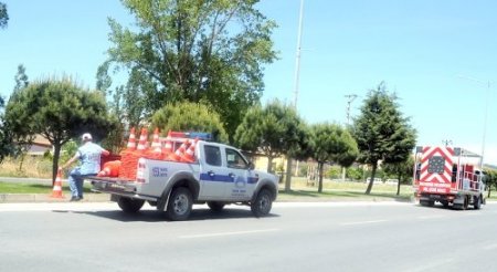 Balıkesir'de şehiriçi trafik çizgileri yenileniyor