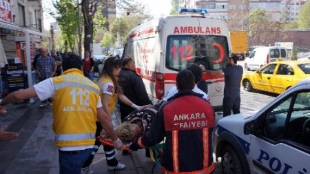 Balkondan sarkan kadın branda yerine patates tezgahına düştü
