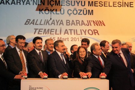 Ballıkaya Barajı'nın temeli Bakan Eroğlu'nun katılımıyla atıldı