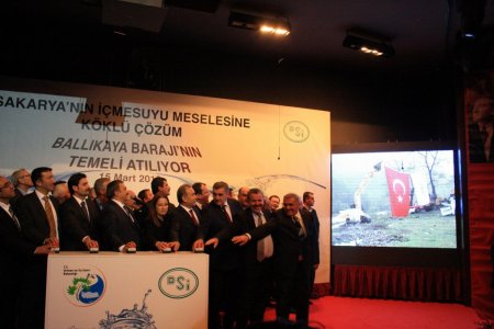 Ballıkaya Barajı'nın temeli Bakan Eroğlu'nun katılımıyla atıldı