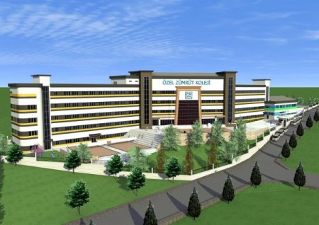 Bandırma Zümrüt Koleji'nin 800 kişilik yeni binası hızla yükseliyor