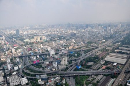 Bangkok,‏ gökdelenden böyle görünüyor