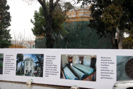 Barbaros Hayrettin Paşa Türbesi yenileniyor