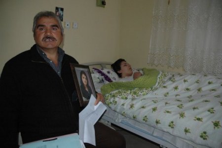 Baş ağrısıyla gittiği hastanede felç geçiren genç kızın ailesi yardım bekliyor