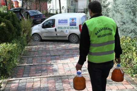 Başakşehir Belediyesi atık yağı getirene yenisini veriyor