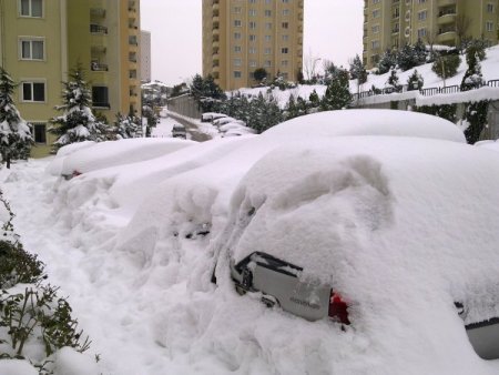 Başakşehir'de Kar
