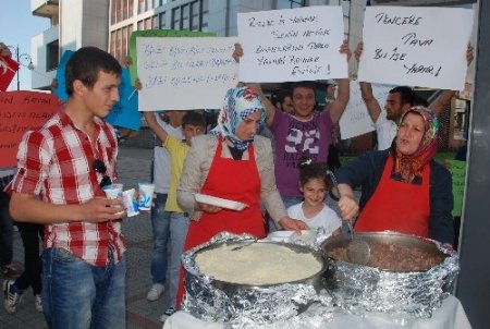 Başbakan'ın hemşehrilerinden tencere tava eylemine kavurmalı tepki