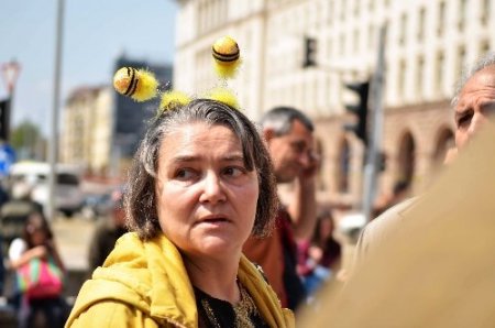 Başbakanlık binası önünde arılı eylem