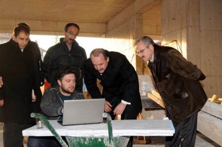 Başkan Akgül yatırımları denetliyor