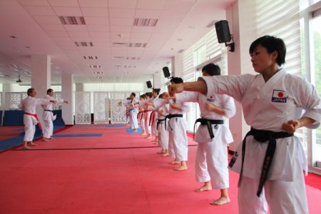 Başkan Delihasan'dan Japonlar’a karate dersi