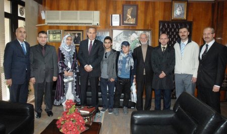 Başkan Sözlü, Türkçe Olimpiyatları elemelerine katılacak öğrencileri ağırladı