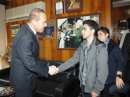 Başkan Sözlü, Türkçe Olimpiyatları elemelerine katılacak öğrencileri ağırladı