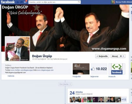 Başkan Ürgüp, Facebook'ta 16 Büyükşehir Belediye Başkanını Solladı