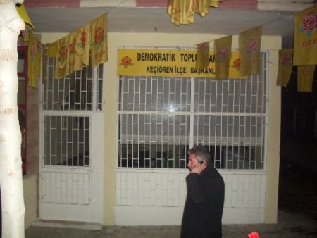 Başkent'te Dtp İlçe Başkanlığına Silahlı Saldırı