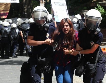 Başkent'te Reyhanlı protestosuna polis müdahalesi: 10 gözaltı