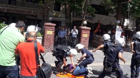 Başkent'te Reyhanlı protestosuna polis müdahalesi: 10 gözaltı