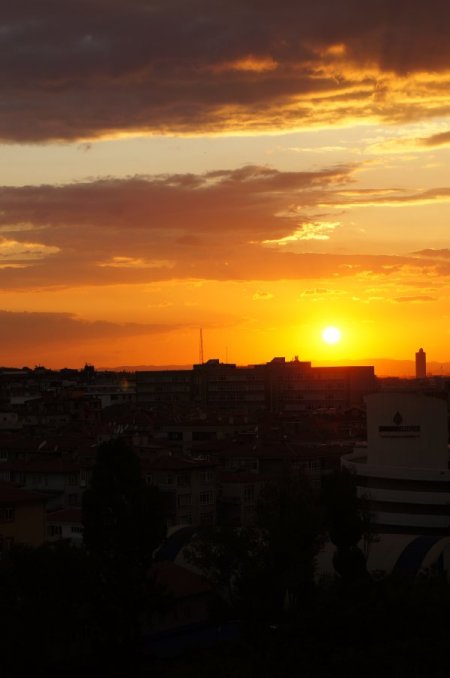 Başkent'te Seyirlik Gün Batımı