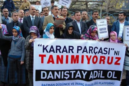 Batman Düşünce Ve İnanç Platformu: Katsayı Kararını Hukuk Cinayeti Olarak Telakki Ediyoruz