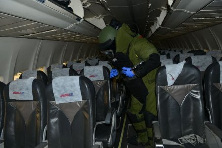 Batman Havalimanı’nda gerçeği aratmayan tatbikat