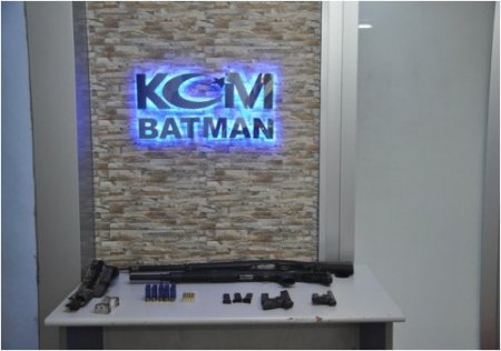 Batman'da kaçak silah ele geçirildi