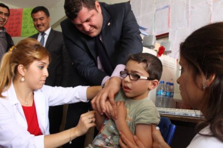 Bayburt’ta öğrencileri aşılama çalışması başladı