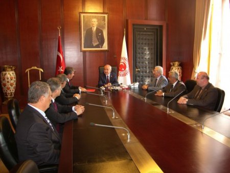 BBP, temsili referandumun sonuçlarını TBMM Başkanı Çiçek'e teslim etti
