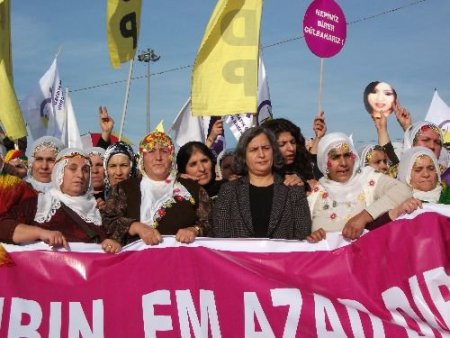 Bdp'li Kadınlardan 'kadına Şiddete Hayır' Protestosu