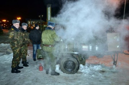 Belarus ordusundan taraftara çay desteği