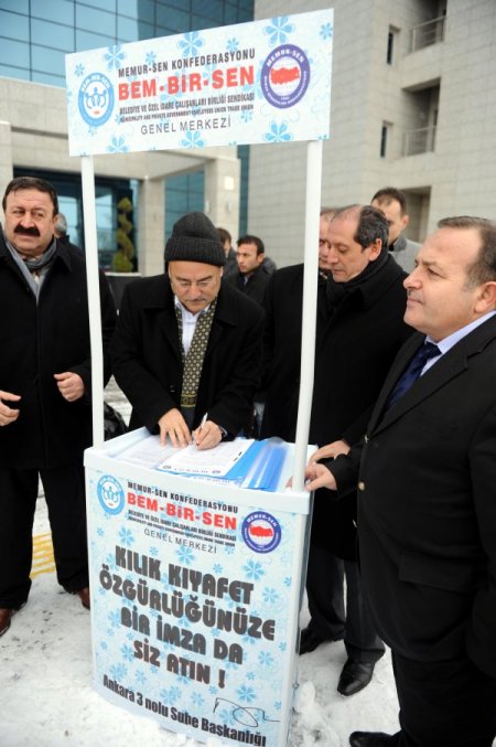 Bem-Bir-Sen kamuda kılık kıyafet özgürlüğüne destek verdi