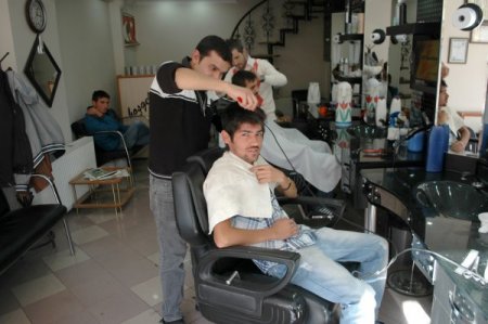 Berberlerde de bayram mesaisi başladı