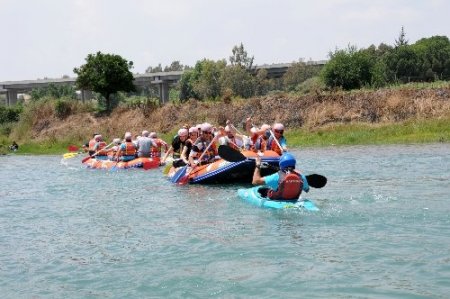 Berdan Barajı'nda rafting şenliği