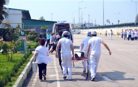 BESAŞ ekmek fabrikasındaki yangın tatbikatı