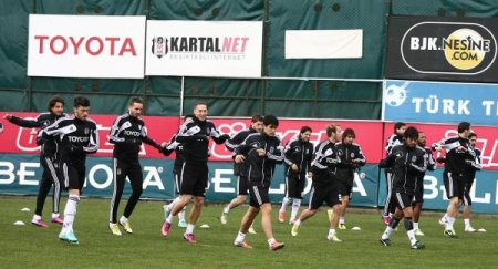 Beşiktaş, Galatasaray maçının hazırlıklarını sürdürdü