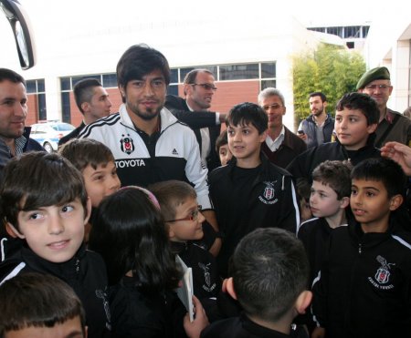 Beşiktaş'a Trabzon'da coşkulu karşılama