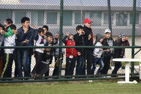 Beşiktaş'ın antrenmanını Kırgız öğrenciler izledi