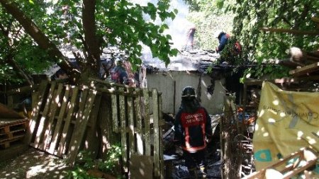 Beşiktaş'ta yangın paniği