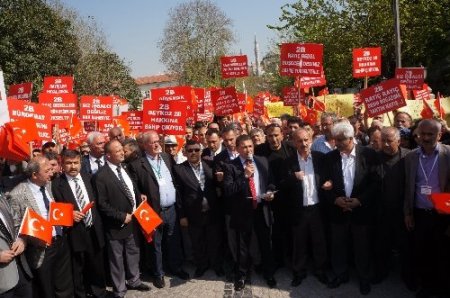 Beykozlular, 2B rayiç bedellerinin düşürülmesi için eylem yaptı
