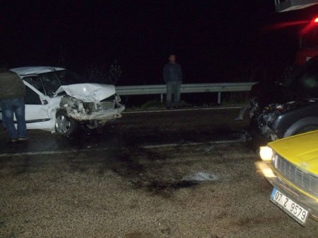 Beymelek beldesinde trafik kazası