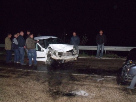 Beymelek beldesinde trafik kazası