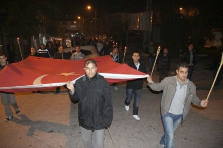 Beypazarı'nda Fener Alaylı Kutlama