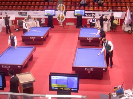Bilardo şampiyonasında 14 Eylül skorları belli oldu