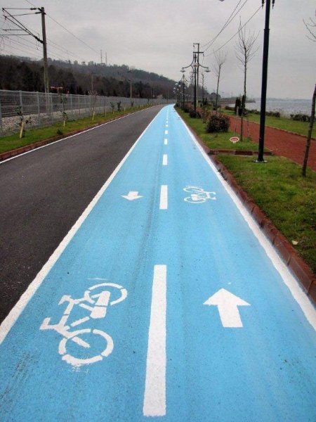 Bisiklet yoluna büyük teşvik