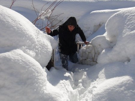 Bitlis’e bu yıl toplam 9 metre kar yağdı