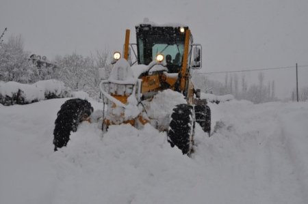 Bitlis’te Karla Kapanan Köy Yolları Açılıyor