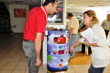 Bitmiş Piller, Atık Pil Toplama Makinası İle Test Edilecek