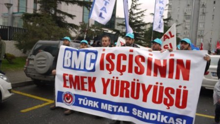 BMC işçileri, eylemlerini İstanbul'a taşıdı