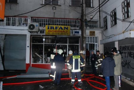 Bobinaj atölyesinde tüp patladı: 1 itfaiye eri yaralandı